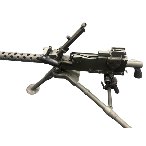 WW2 US 1919-A4 Browning/GSW Side Plate with Izzy Kit -Semi-Auto Caliber .308 Machine Gun with Bipod T&E Pintle (Original Parts) - Image 4