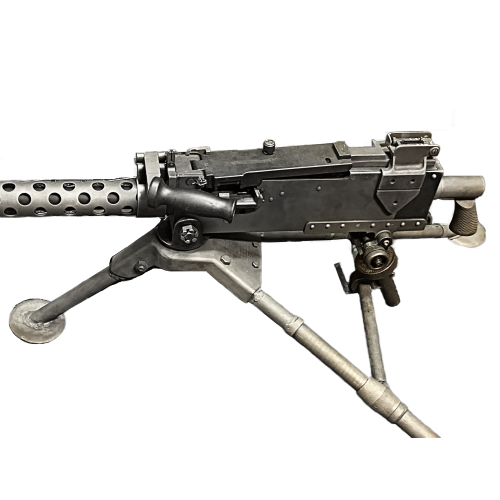 WW2 US 1919-A4 Browning/GSW Side Plate with Izzy Kit -Semi-Auto Caliber .308 Machine Gun with Bipod T&E Pintle (Original Parts) - Image 5