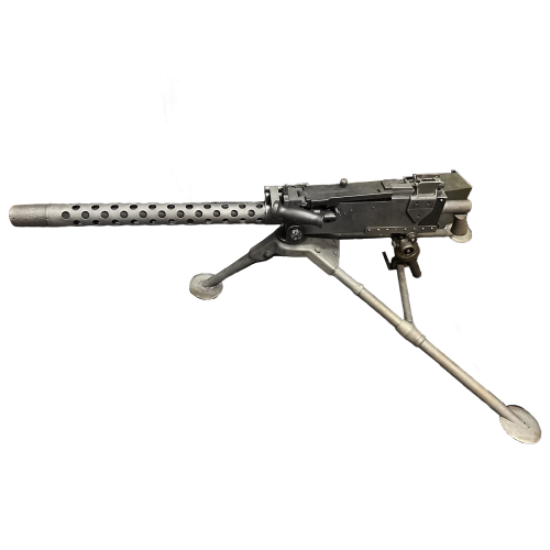 WW2 US 1919-A4 Browning/GSW Side Plate with Izzy Kit -Semi-Auto Caliber .308 Machine Gun with Bipod T&E Pintle (Original Parts) - Image 3