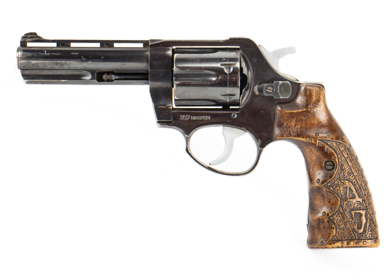 Zastava M83 .357 Magnum Revolver 4 Inch Blued - Good Condition - Trench Art Grips - Image 3