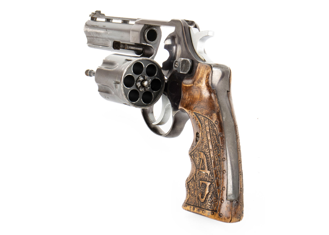 Zastava M83 .357 Magnum Revolver 4 Inch Blued - Good Condition - Trench Art Grips - Image 2