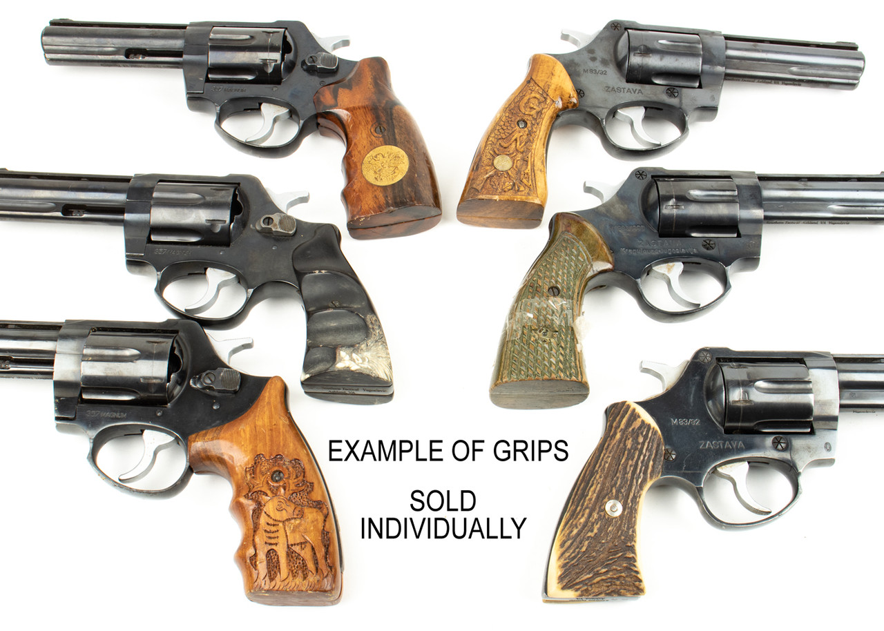 Zastava M83 .357 Magnum Revolver 4 Inch Blued - Good Condition - Trench Art Grips - Image 4