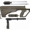 Original Malaysian Steyr Aug 5.56x45 Stock, Bolt, and Trigger Pack - Left Handed - Surplus - Good Condition
